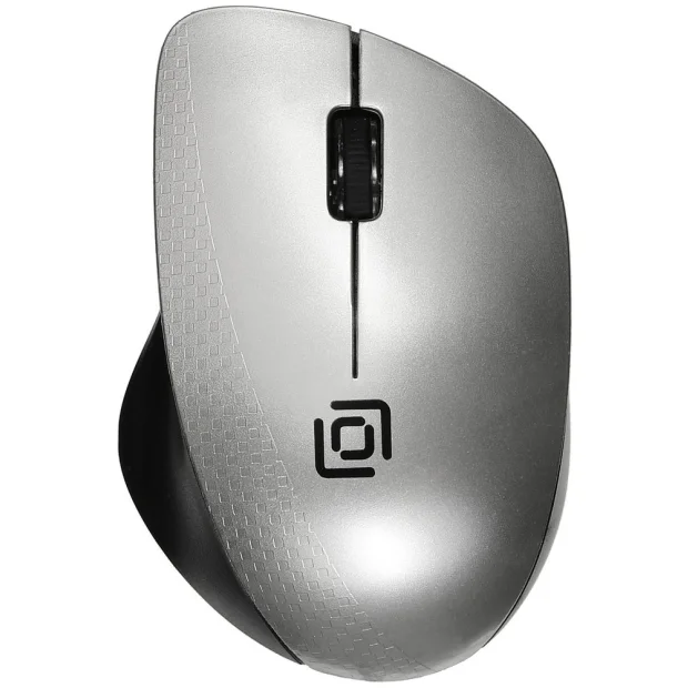 Мышь Oklick 695MW (черный/серебристый)